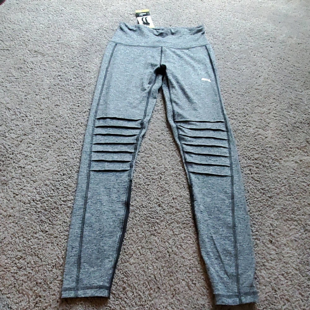 Puma Moto Tight Dark Grey Heather Workout Pants